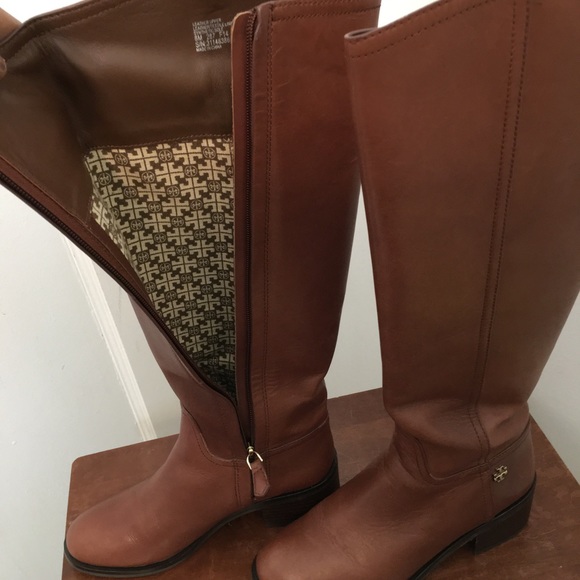 Tory Burch Dark Sepia Fulton knee High Boot Size 8M - Picture 16 of 16